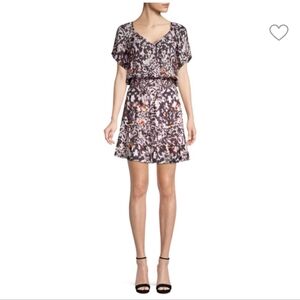 Parker Augustine Animal Print silk blend Mini Dress